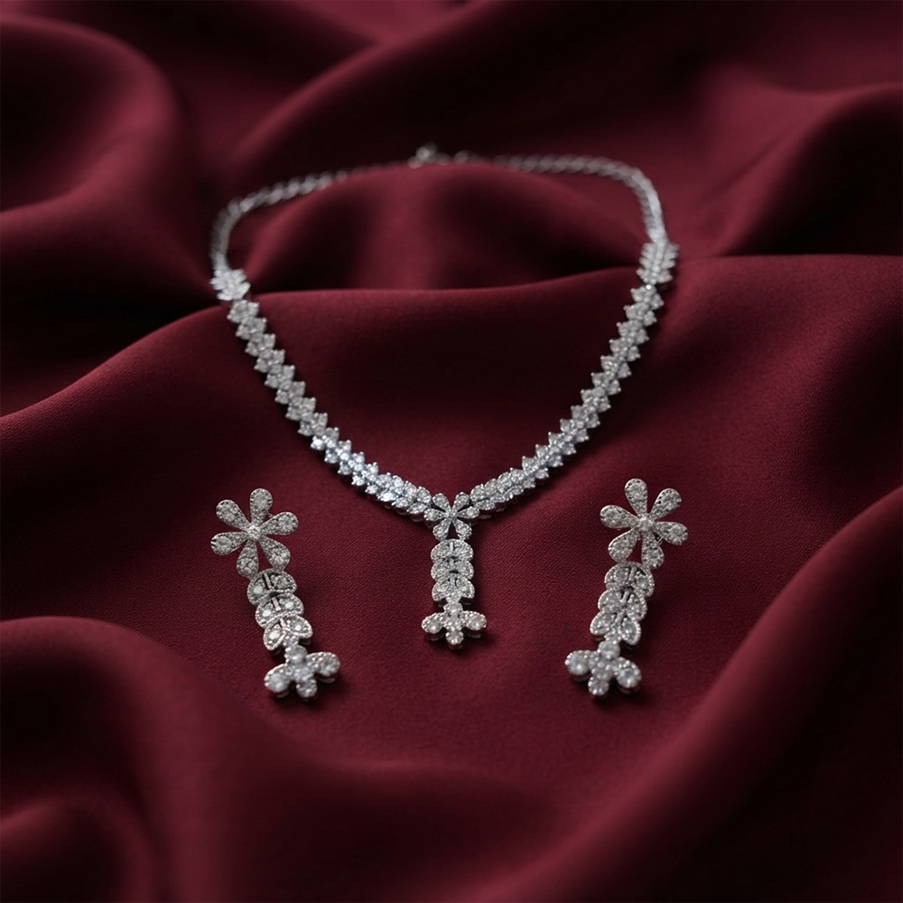 The99Jewel Festive Austrian Stone Statement Jewellery Set