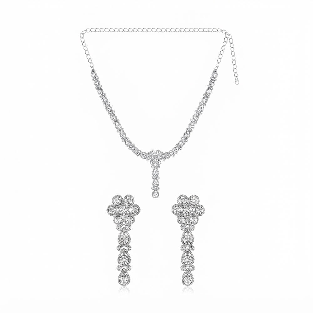 The99Jewel Festive Austrian Stone Statement Jewellery Set