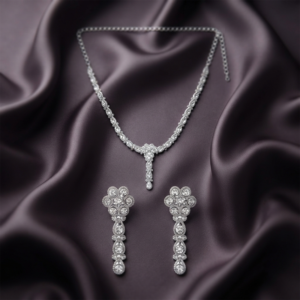 The99Jewel Festive Austrian Stone Statement Jewellery Set