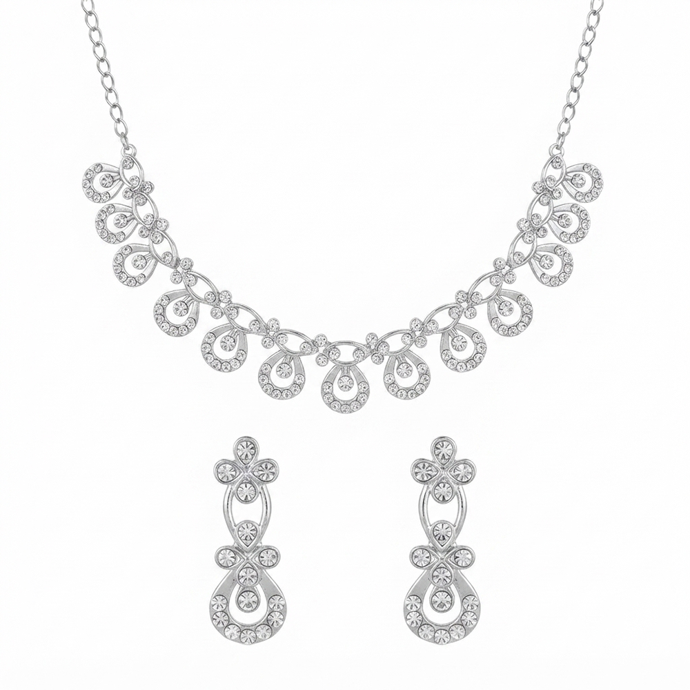 The99Jewel Festive Austrian Stone Statement Jewellery Set