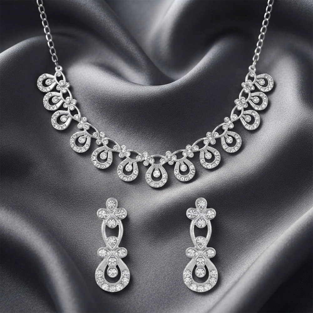 The99Jewel Festive Austrian Stone Statement Jewellery Set
