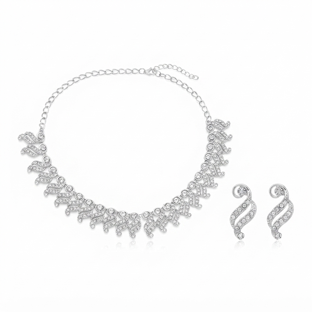 The99Jewel Designer Austrian Stone Statement Necklace Set