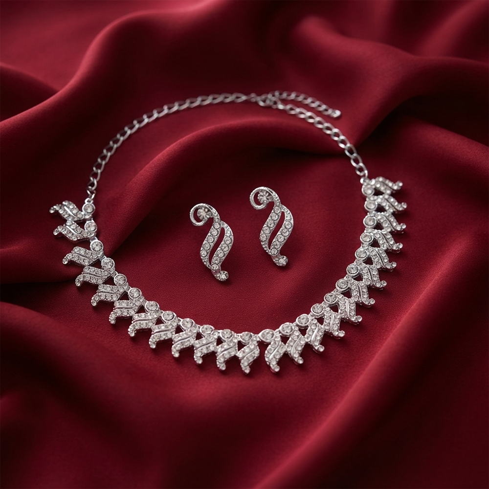 The99Jewel Designer Austrian Stone Statement Necklace Set