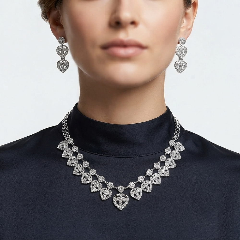 The99Jewel Designer Austrian Stone Statement Necklace Set