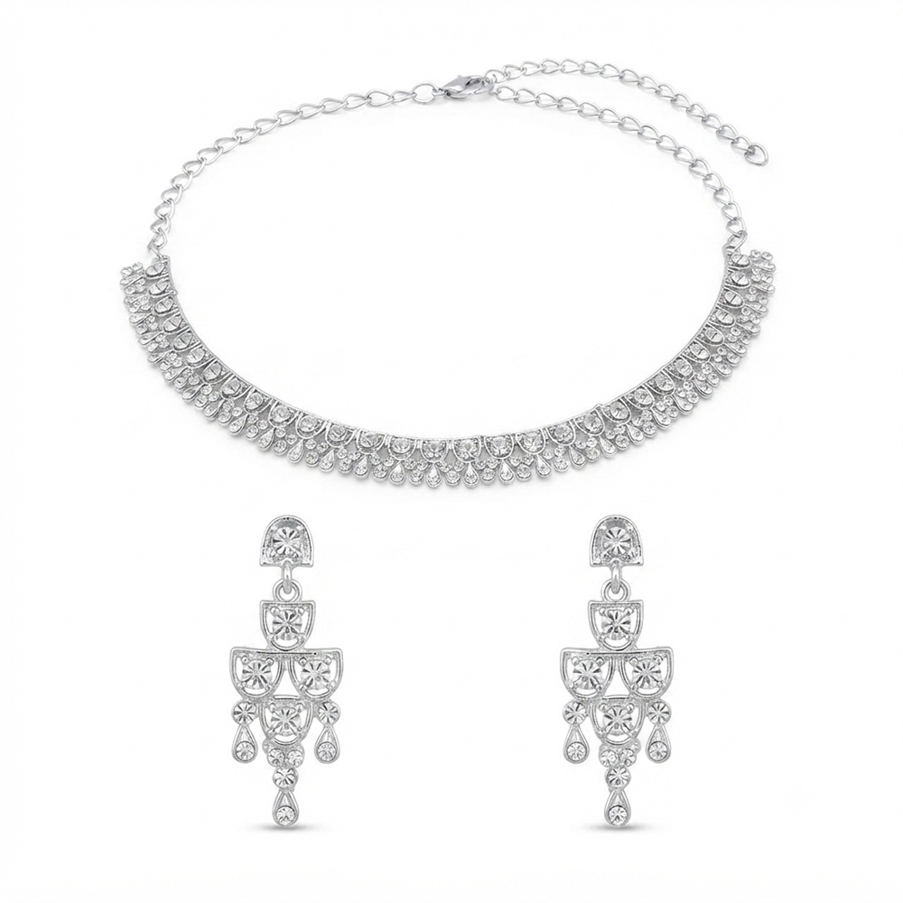 The99Jewel Designer Austrian Stone Statement Necklace Set