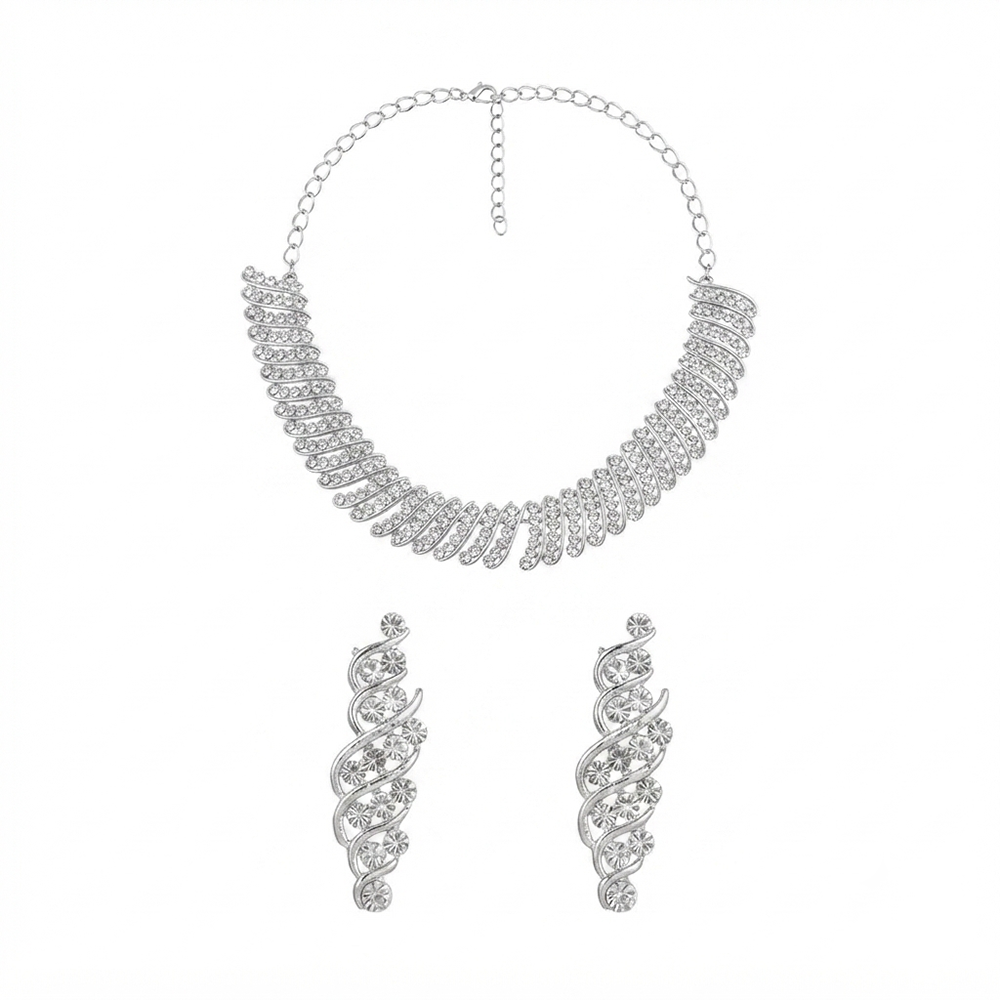 The99Jewel Designer Austrian Stone Statement Necklace Set