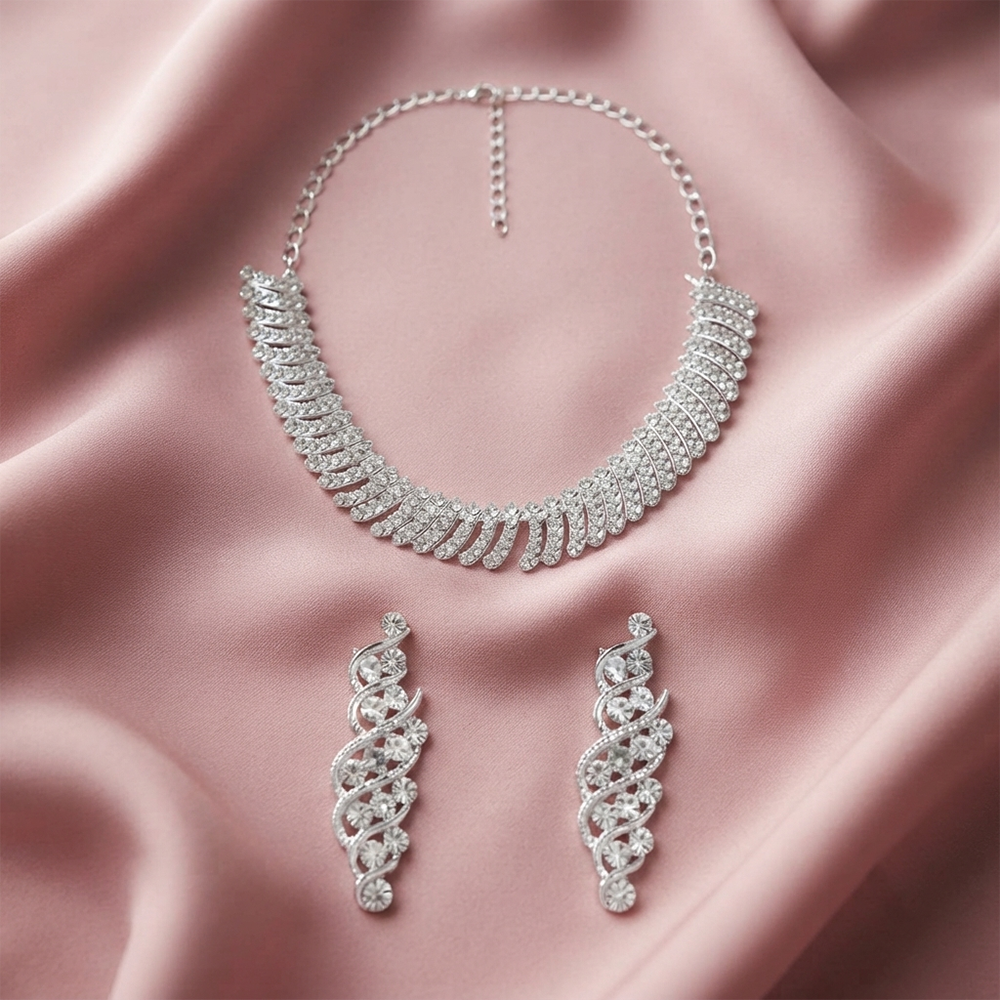 The99Jewel Designer Austrian Stone Statement Necklace Set