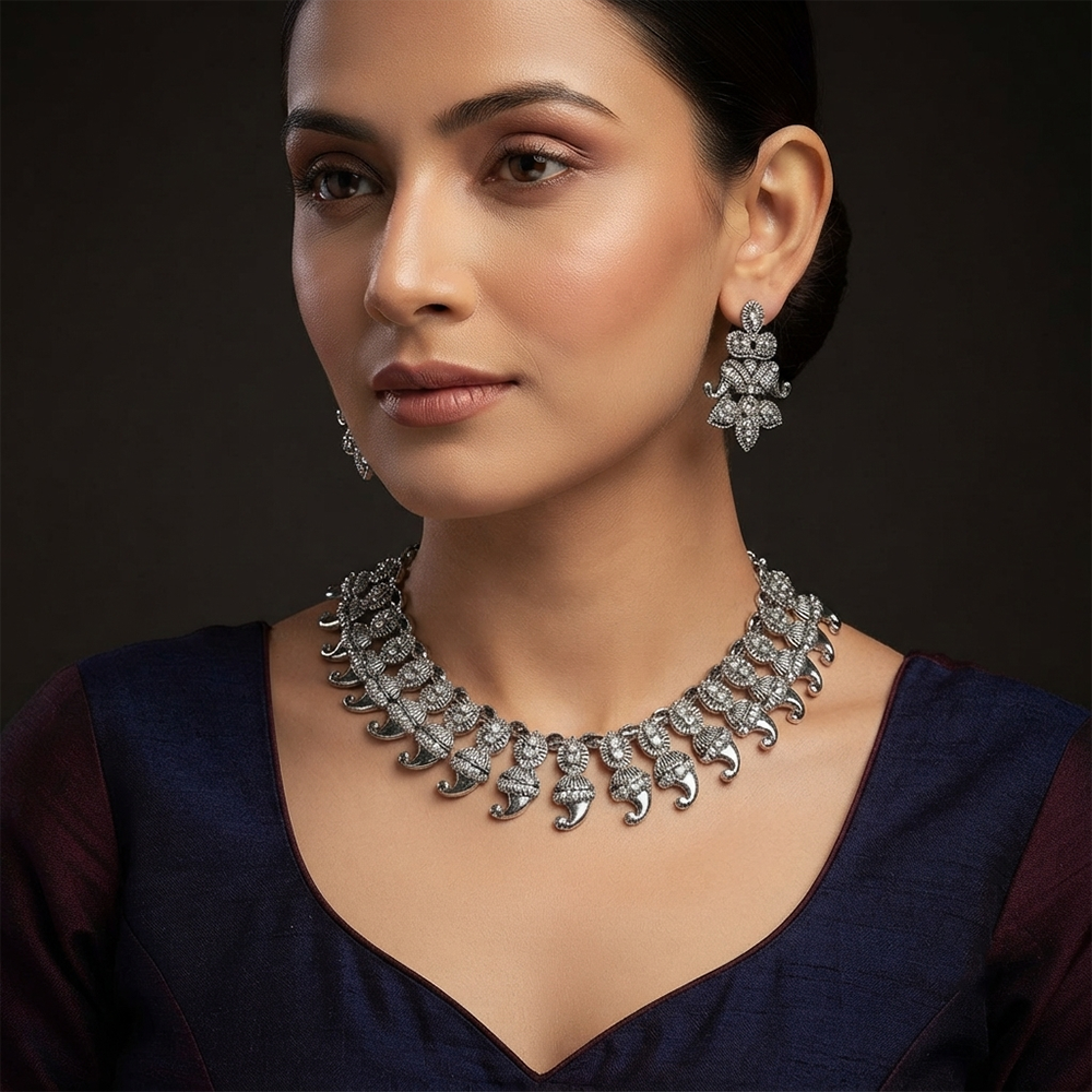 The99Jewel Sparkling Austrian Stone Jewellery Set with Earrings