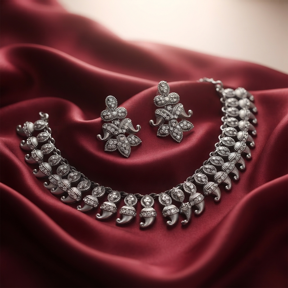 The99Jewel Sparkling Austrian Stone Jewellery Set with Earrings