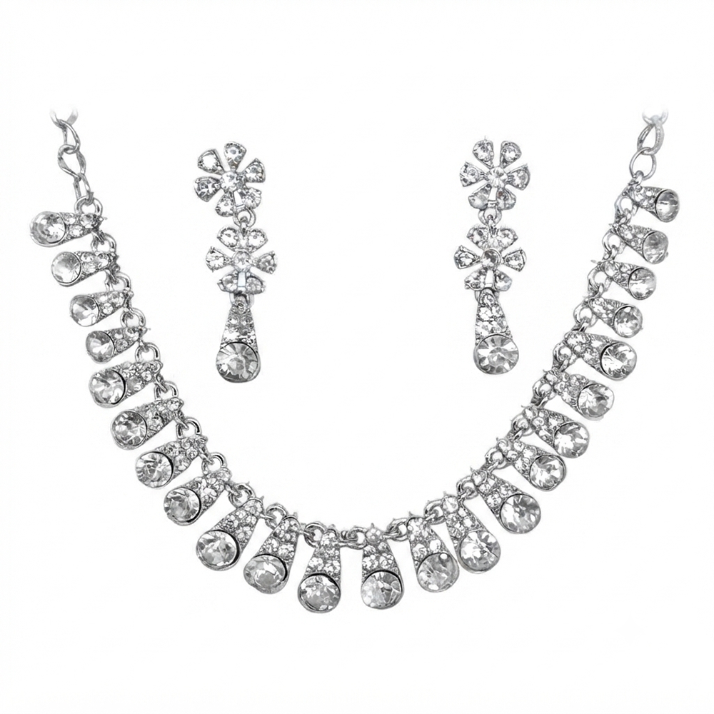 The99Jewel Sparkling Austrian Stone Jewellery Set with Earrings