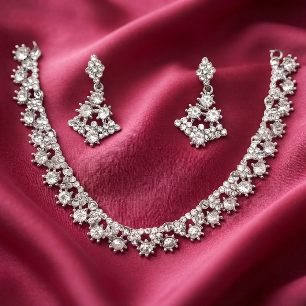 The99Jewel Sparkling Austrian Stone Jewellery Set with Earrings