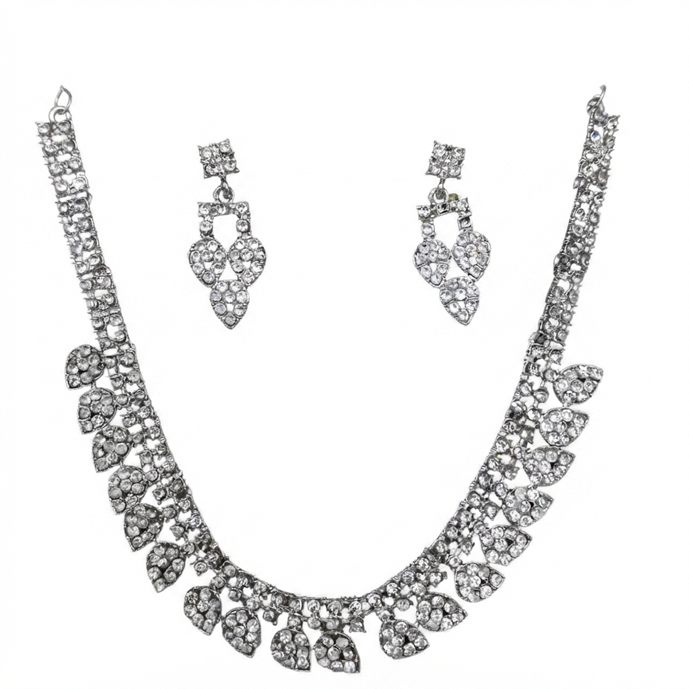 The99Jewel Luxe Austrian Necklace Set with Earrings