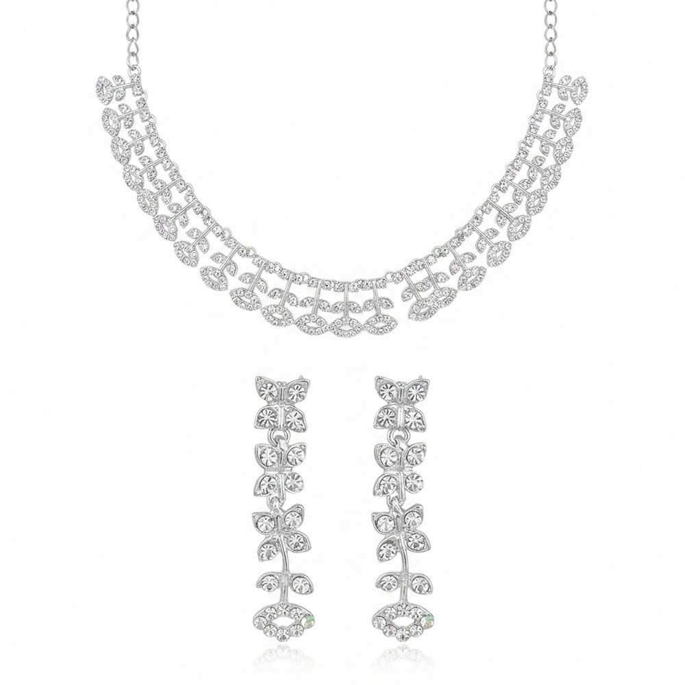 The99Jewel Sparkling Austrian Stone Jewellery Set with Earrings