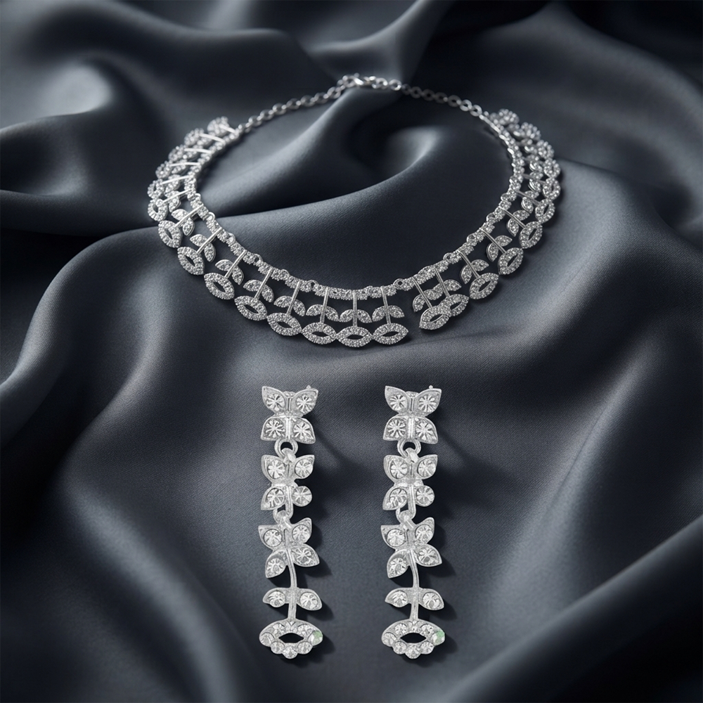 The99Jewel Sparkling Austrian Stone Jewellery Set with Earrings