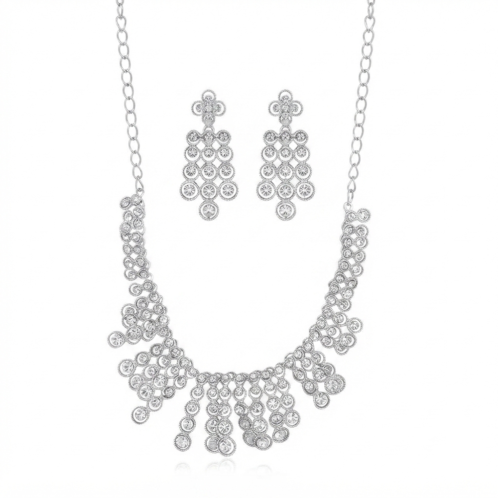 The99Jewel Sparkling Austrian Stone Jewellery Set with Earrings