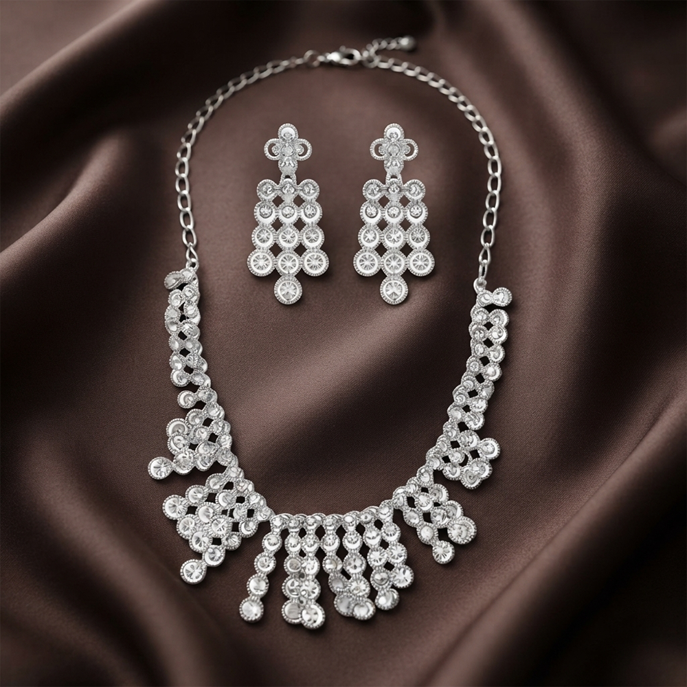 The99Jewel Sparkling Austrian Stone Jewellery Set with Earrings