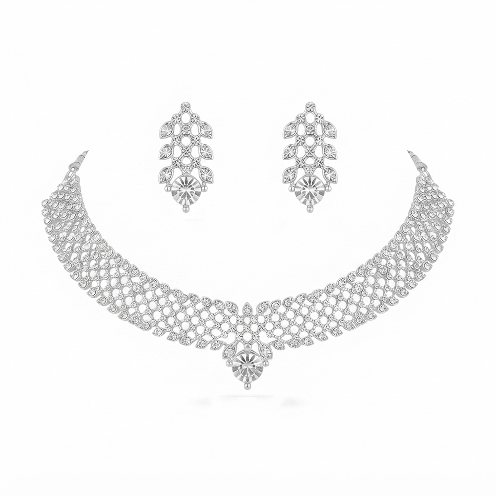 The99Jewel Sparkling Austrian Stone Jewellery Set with Earrings