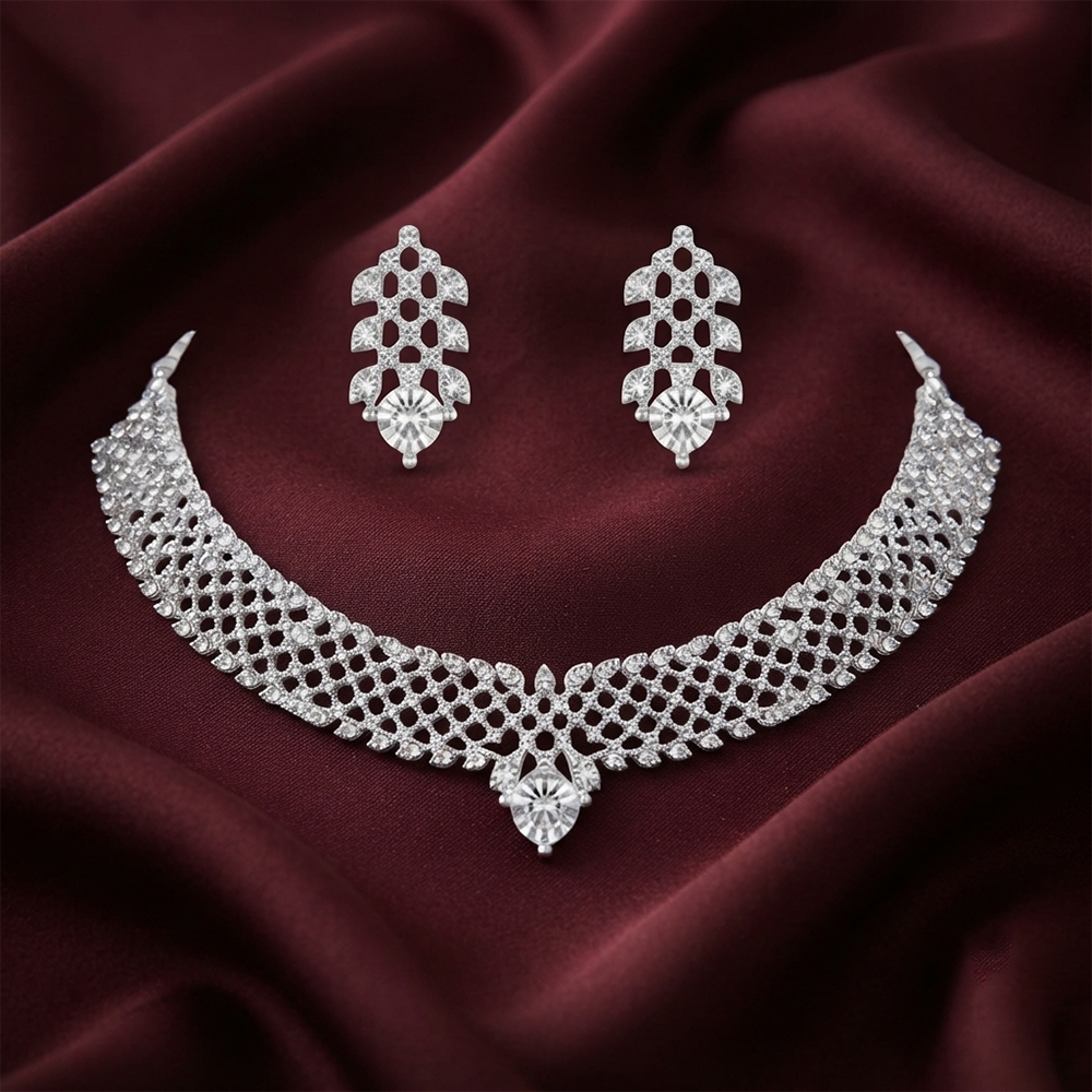 The99Jewel Sparkling Austrian Stone Jewellery Set with Earrings