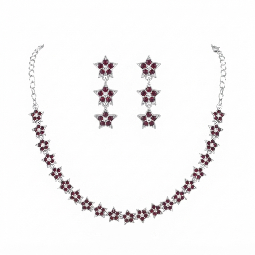 The99Jewel Sparkling Austrian Stone Jewellery Set with Earrings