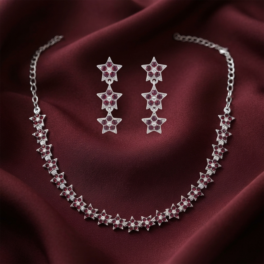 The99Jewel Sparkling Austrian Stone Jewellery Set with Earrings