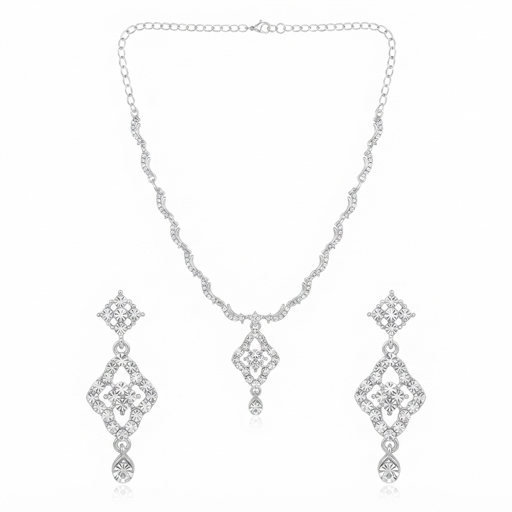 The99Jewel Radiant Austrian Necklace Set with Earrings