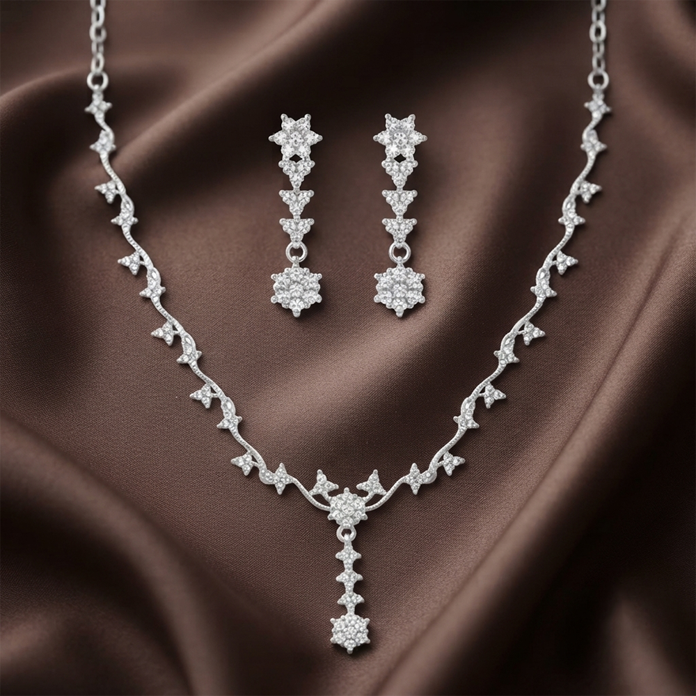 The99Jewel Radiant Austrian Necklace Set with Earrings