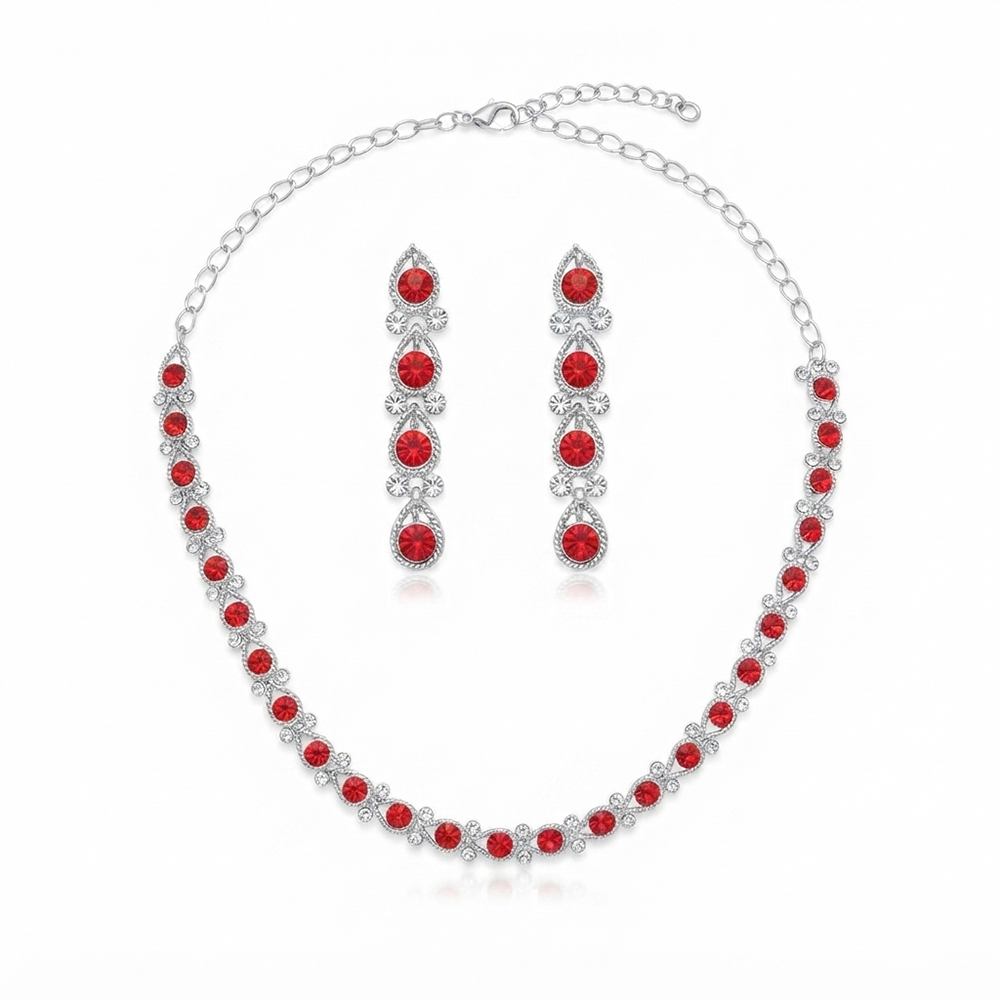 The99Jewel Radiant Austrian Necklace Set with Earrings