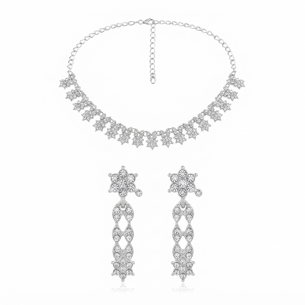 The99Jewel Radiant Austrian Necklace Set with Earrings