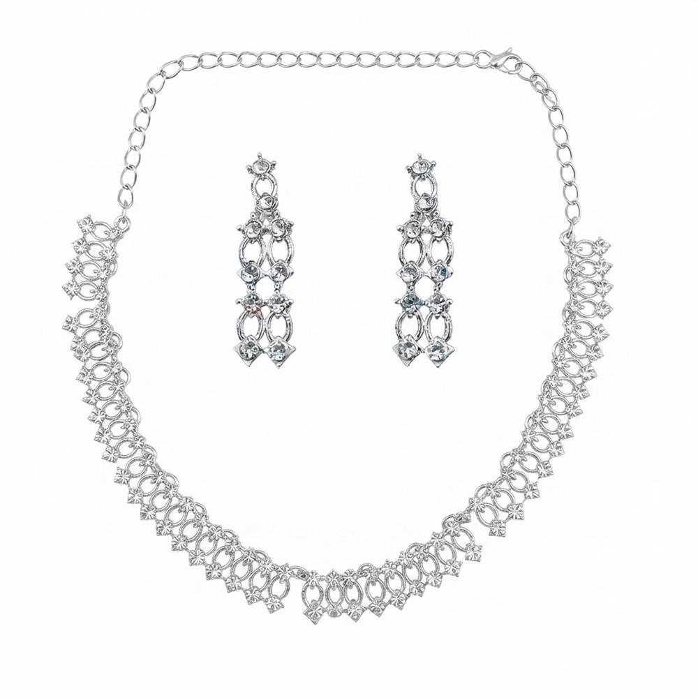 The99Jewel Radiant Austrian Necklace Set with Earrings