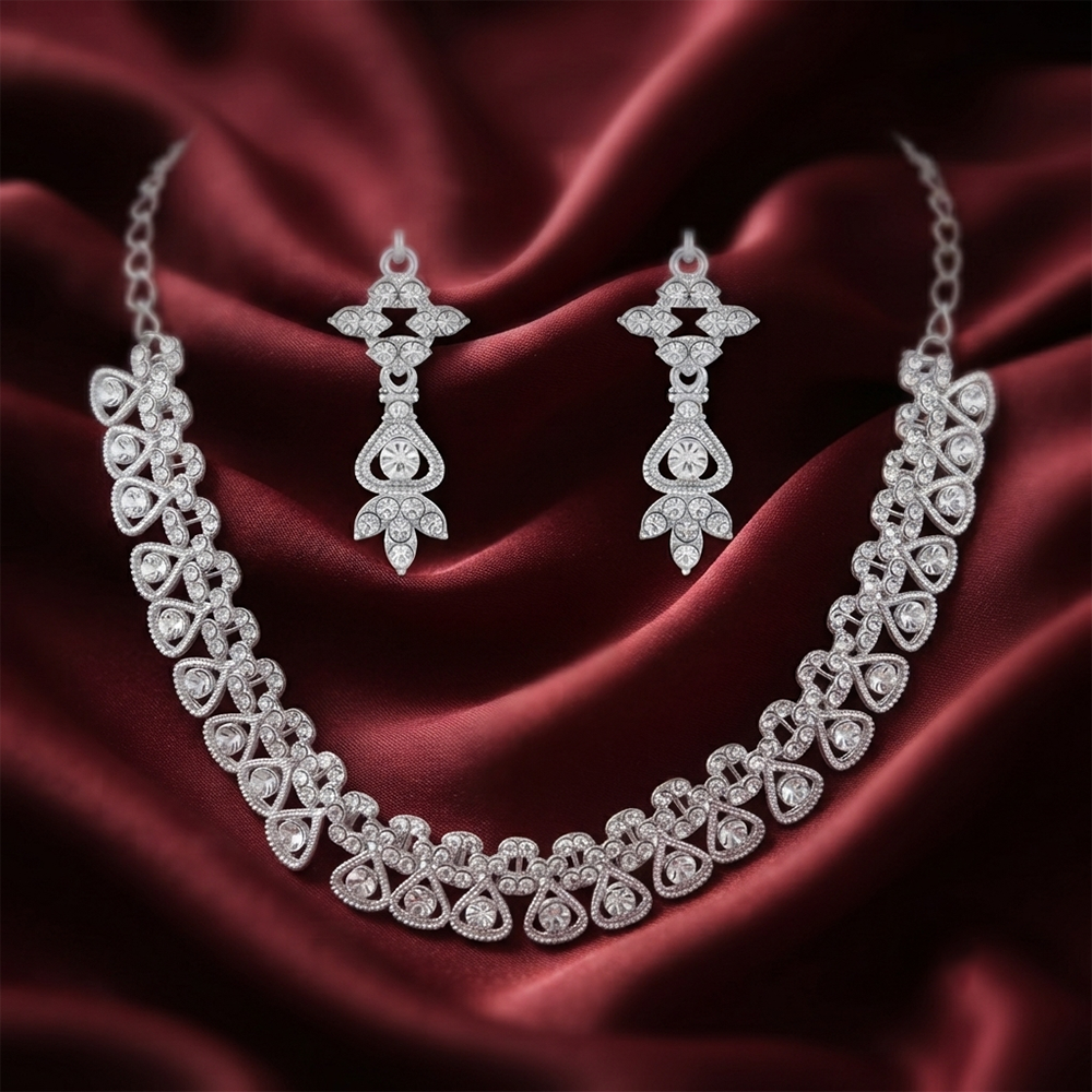 The99Jewel Prestige Austrian Stone Statement Necklace Set