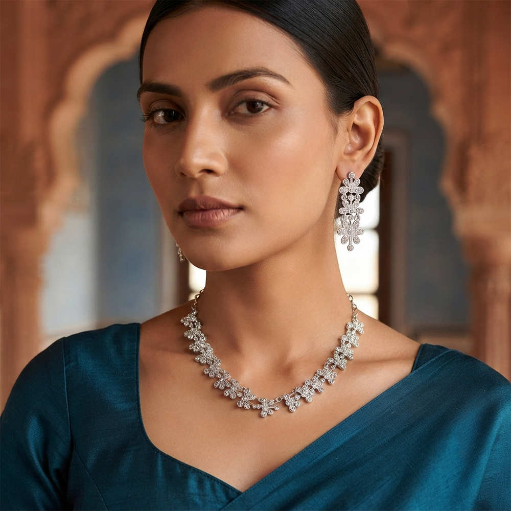 The99Jewel Prestige Austrian Stone Statement Necklace Set