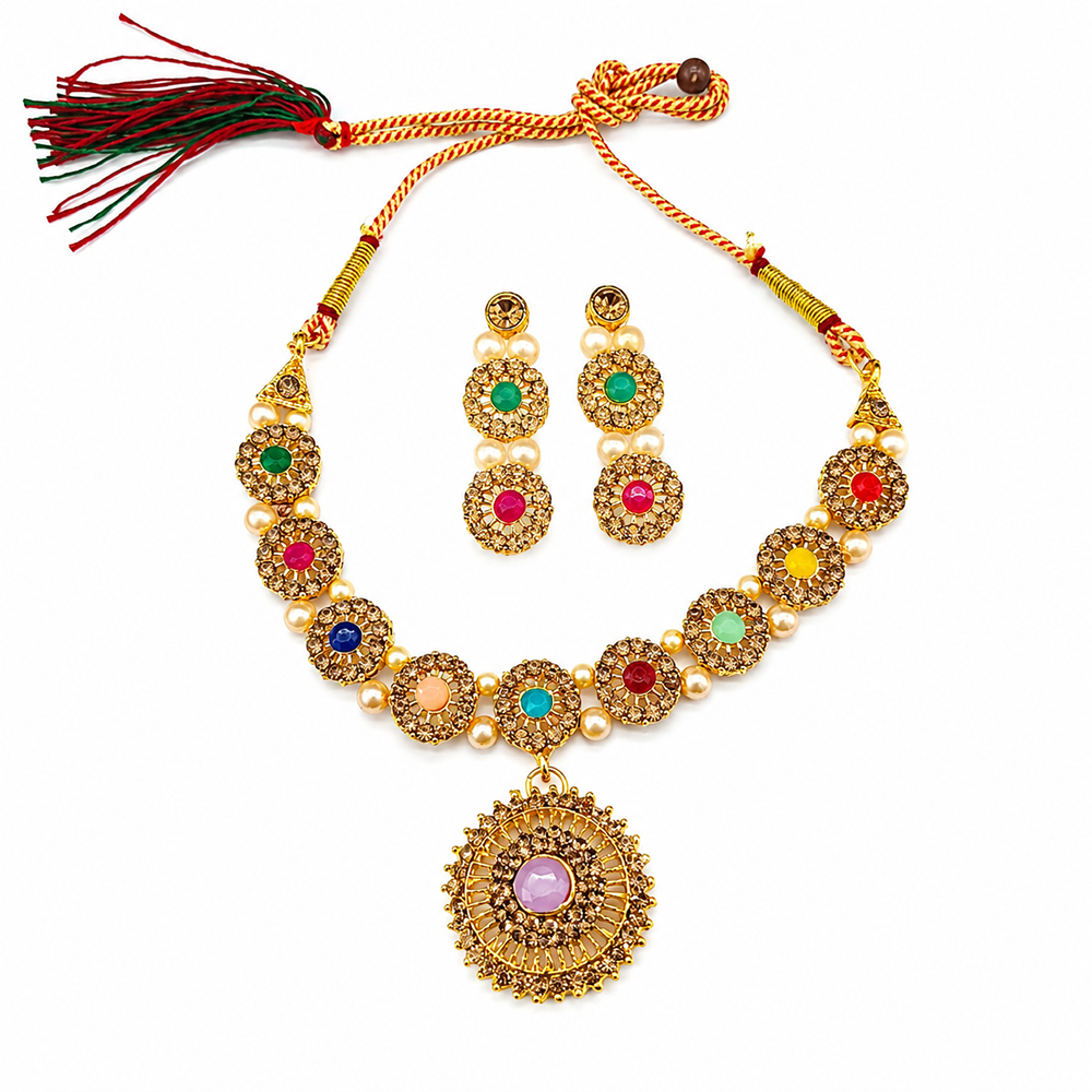 The99Jewel Beautiful Crystal & Austrian Stone Jewellery Set for Women Festive & Special Occasions