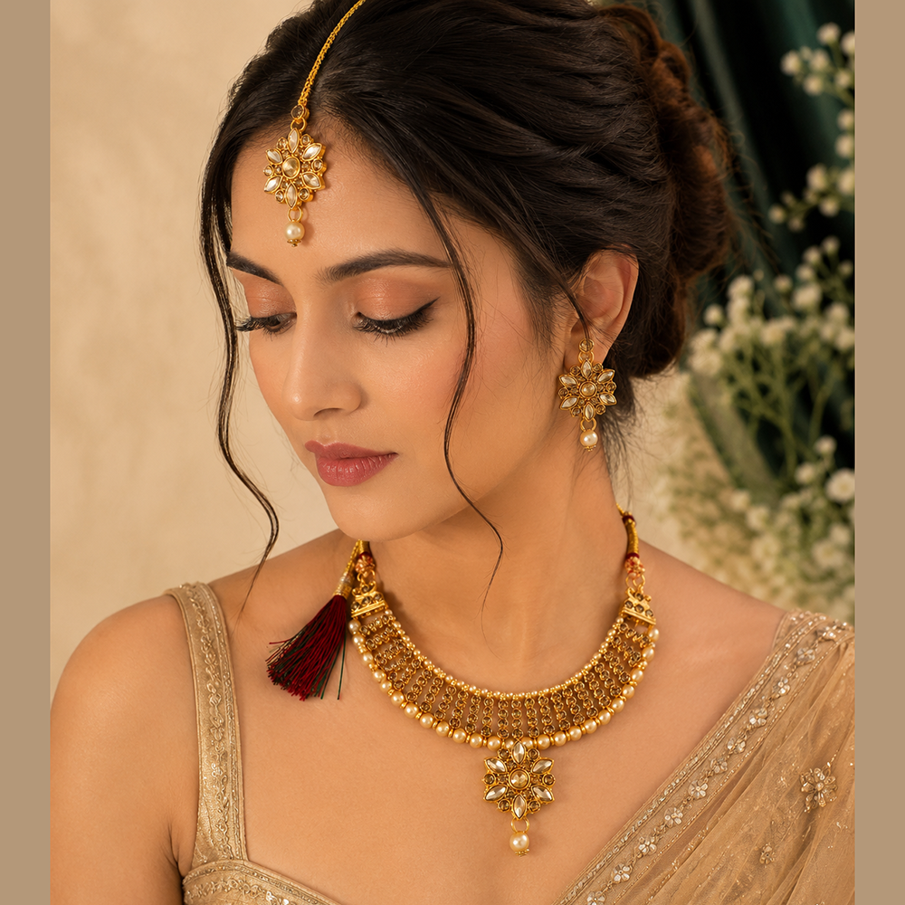 The99Jewel Beautiful Crystal & Austrian Stone Jewellery Set for Women Festive & Special Occasions