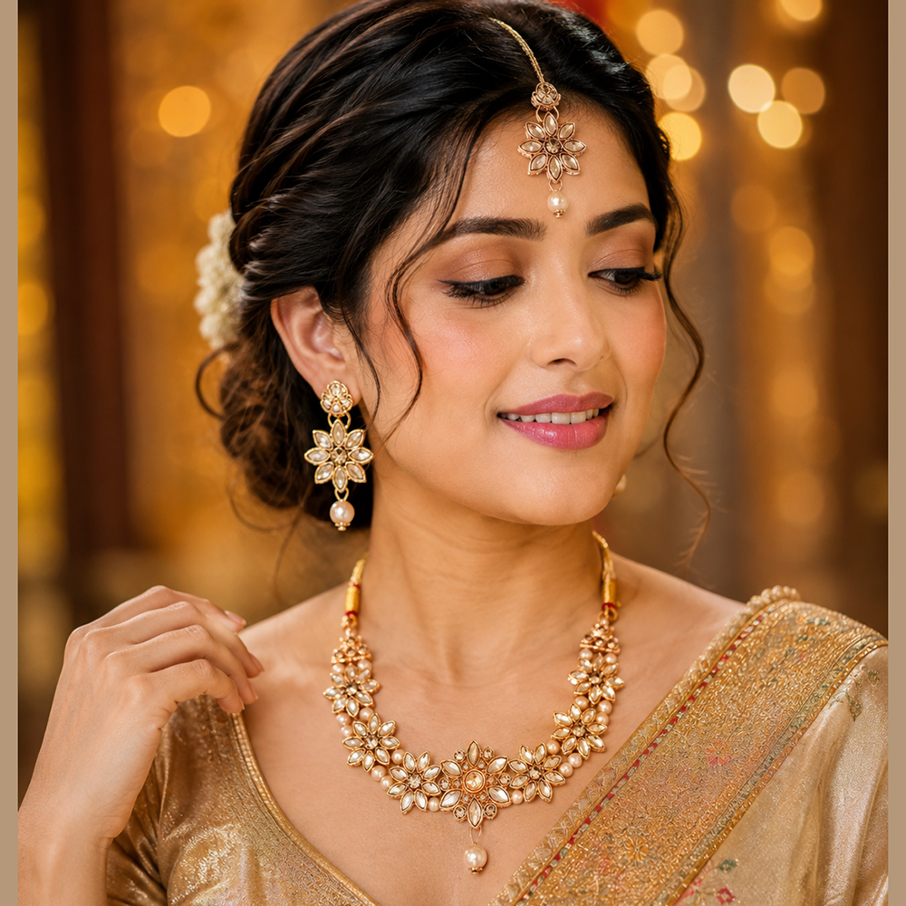 The99Jewel Beautiful Crystal & Austrian Stone Jewellery Set for Women Festive & Special Occasions