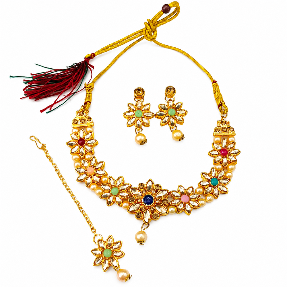 The99Jewel Beautiful Crystal & Austrian Stone Jewellery Set for Women Festive & Special Occasions