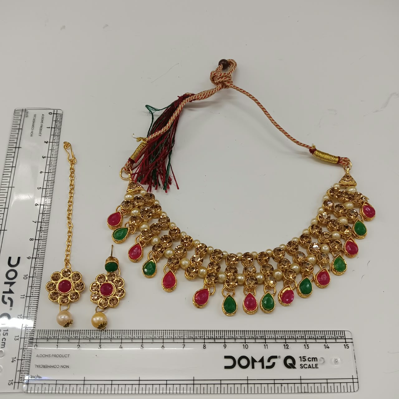 The99Jewel Stylish Austrian & Crystal Stone Pearl Choker Necklace Set for Women Fashion Jewellery