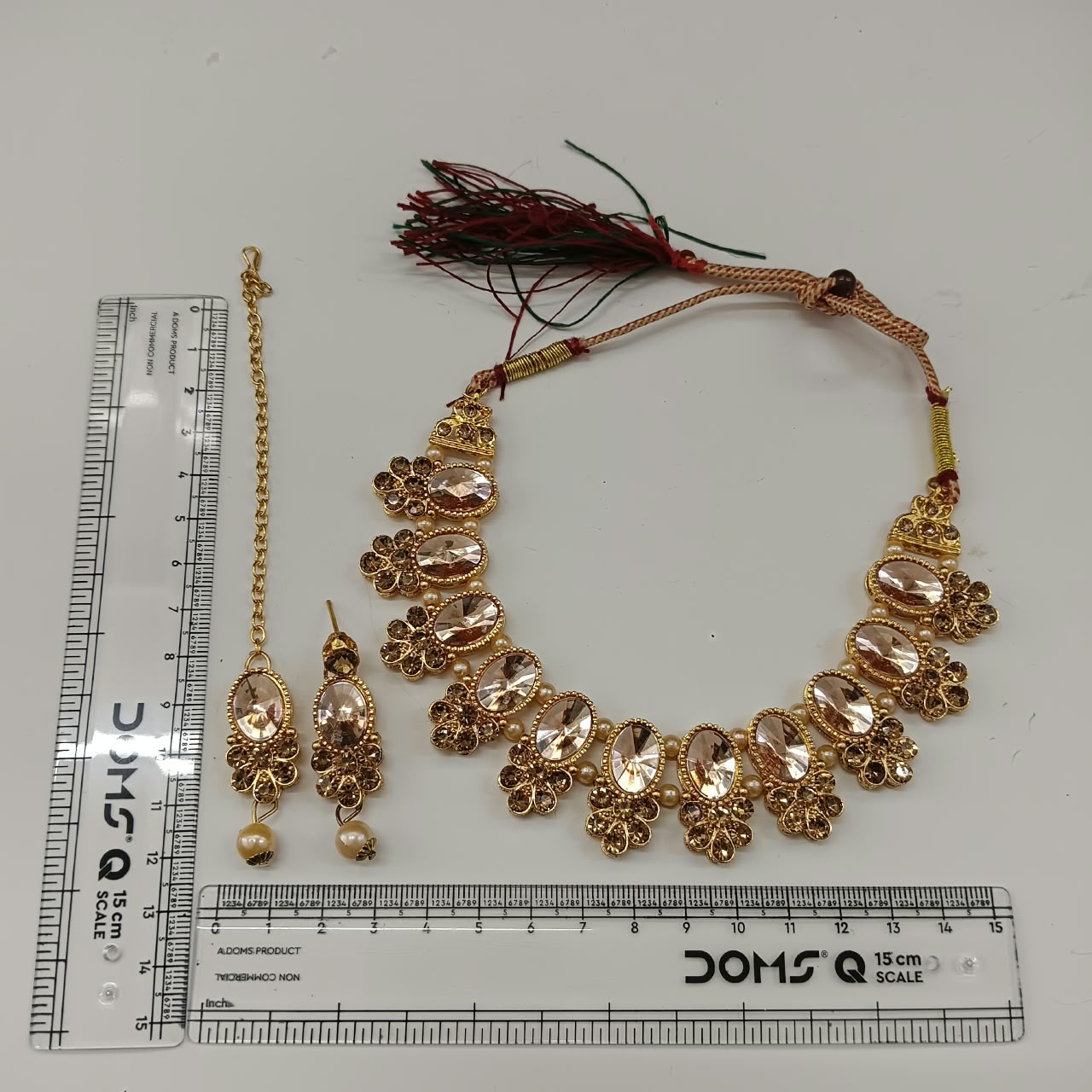 The99Jewel Stylish Austrian & Crystal Stone Pearl Choker Necklace Set for Women Fashion Jewellery