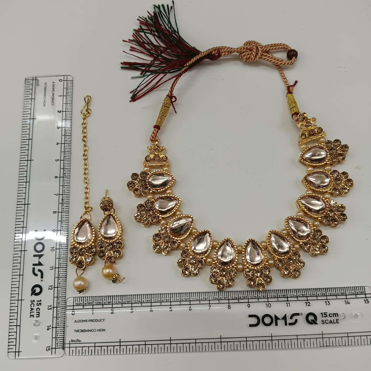 The99Jewel Stylish Austrian & Crystal Stone Pearl Choker Necklace Set for Women Fashion Jewellery