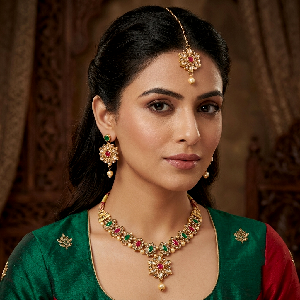 The99Jewel Stylish Austrian & Crystal Stone  Necklace Set for Women Fashion Jewellery