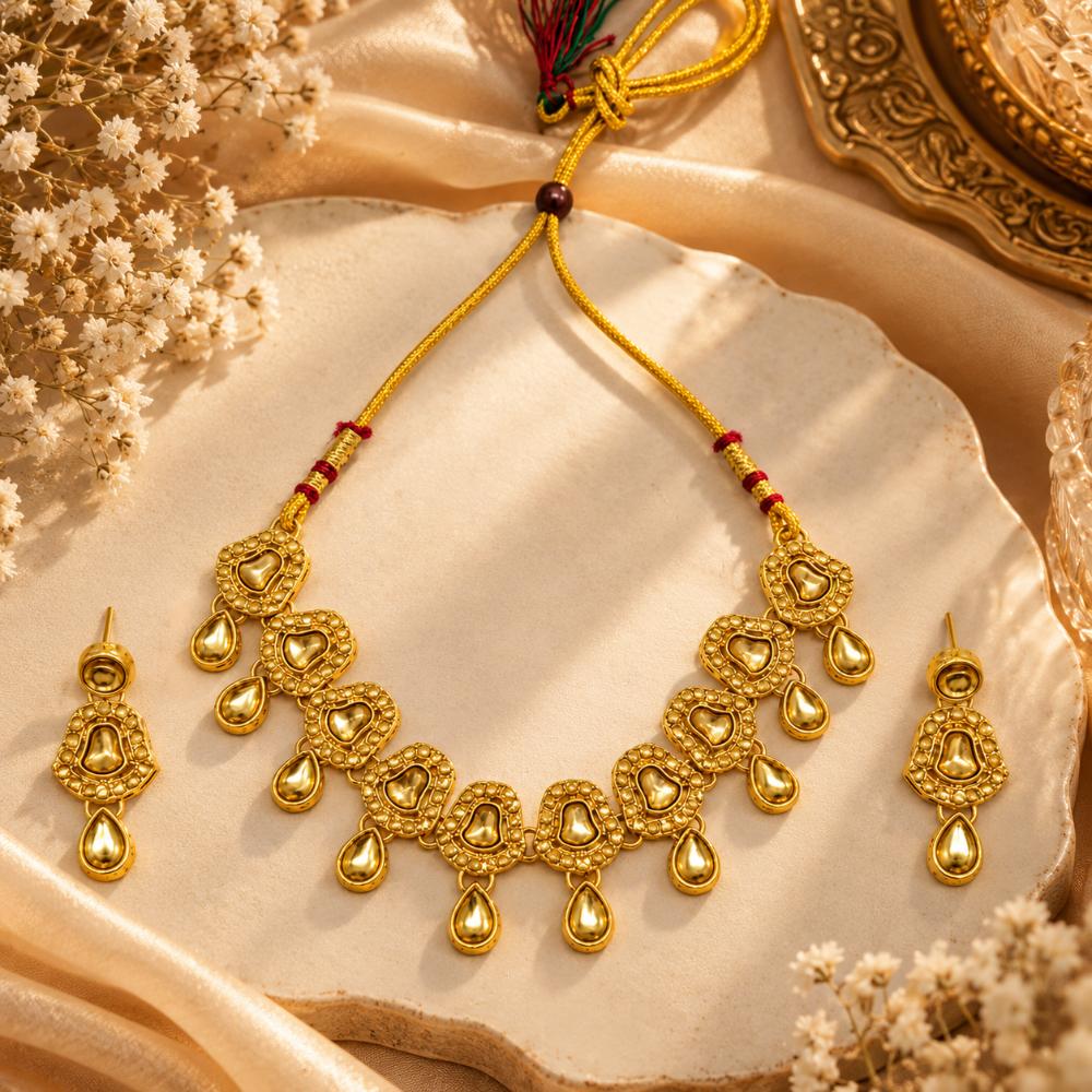 The99Jewel Women's Crystal and Austrian Stone Necklace Set with Matching Earrings | Party and Festive Wear Fashion Jewellery