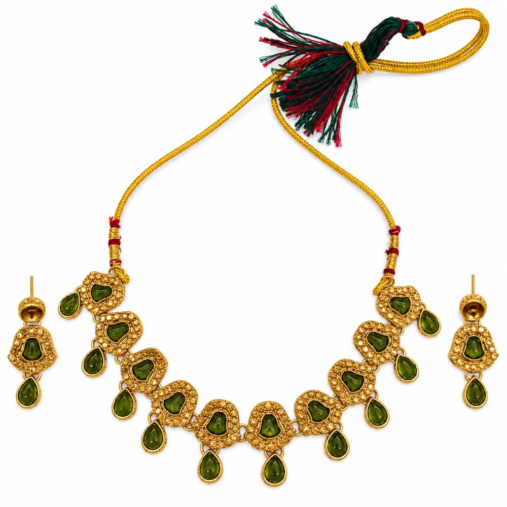 The99Jewel Women's Crystal and Austrian Stone Necklace Set with Matching Earrings | Party and Festive Wear Fashion Jewellery