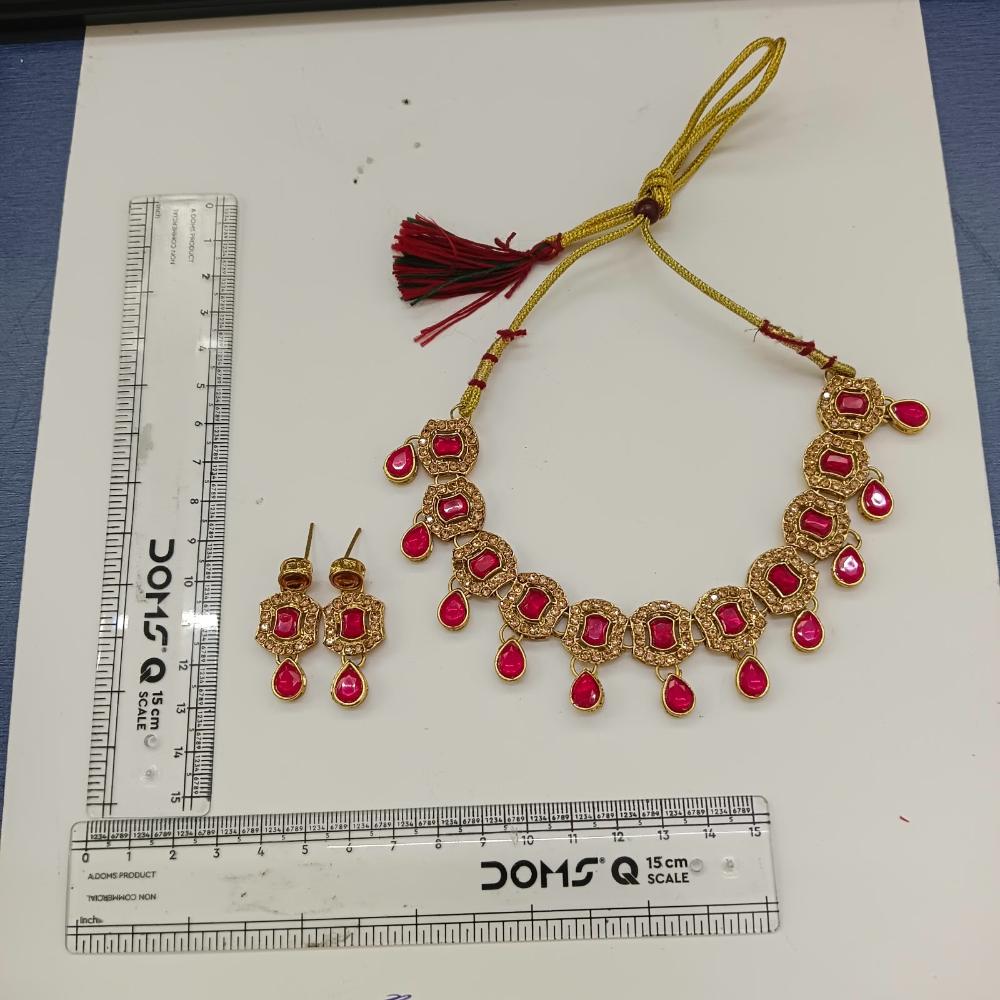 The99Jewel Elegant Austrian Stone Necklace Set with Matching Earrings for Women and Girls