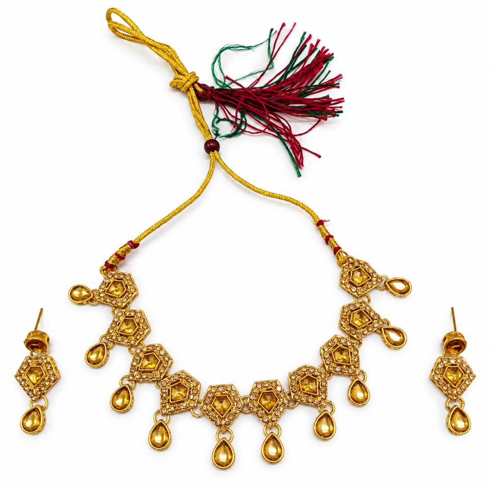 The99Jewel Designer Austrian Crystal Necklace Set with Matching Earrings for Special Occasions