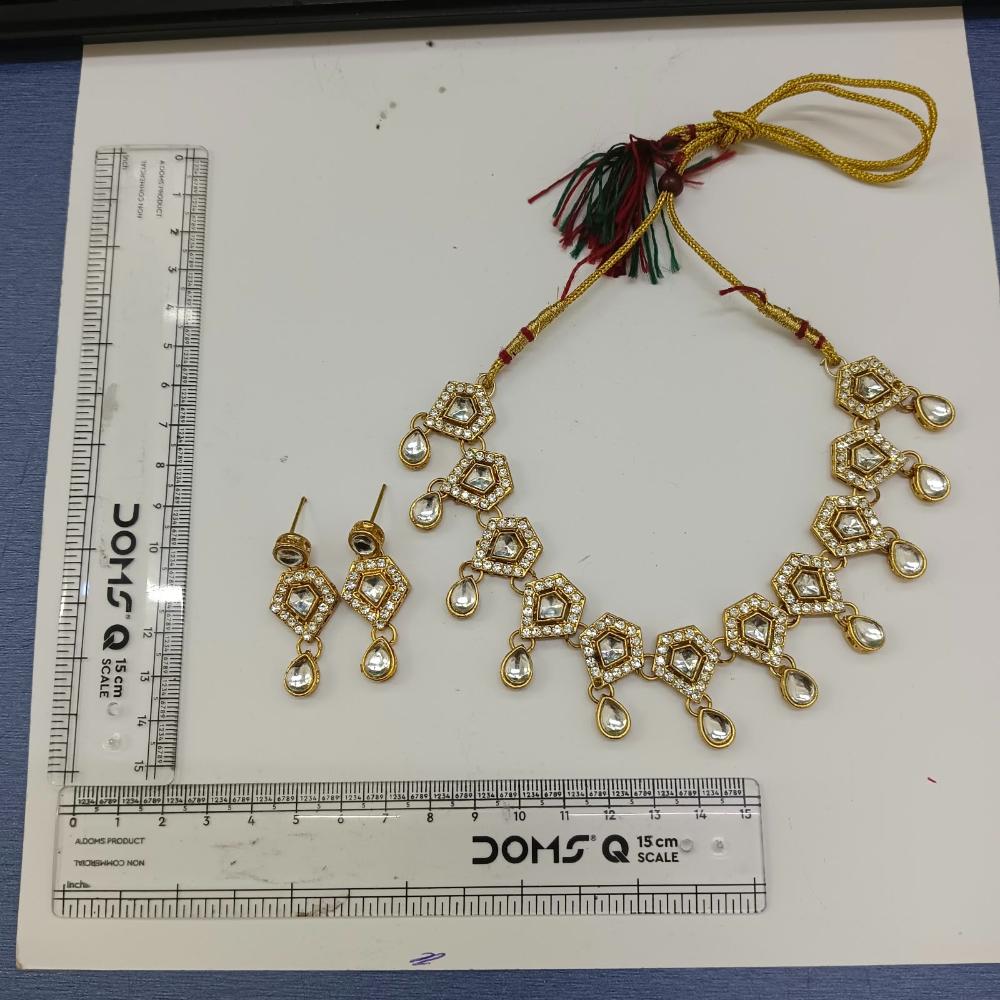 The99Jewel Gold Plated Designer Austrian Crystal Necklace Set with Matching Earrings for Special Occasions