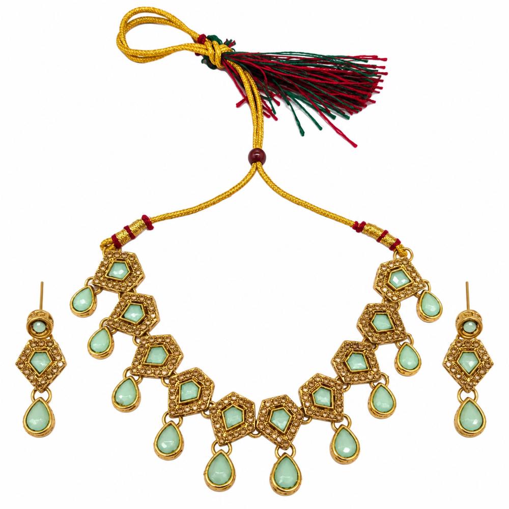 The99Jewel Designer Austrian Crystal Necklace Set with Matching Earrings for Special Occasions
