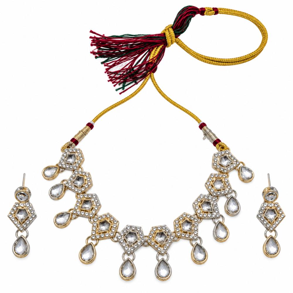 The99Jewel Designer Austrian Crystal Necklace Set with Matching Earrings for Special Occasions