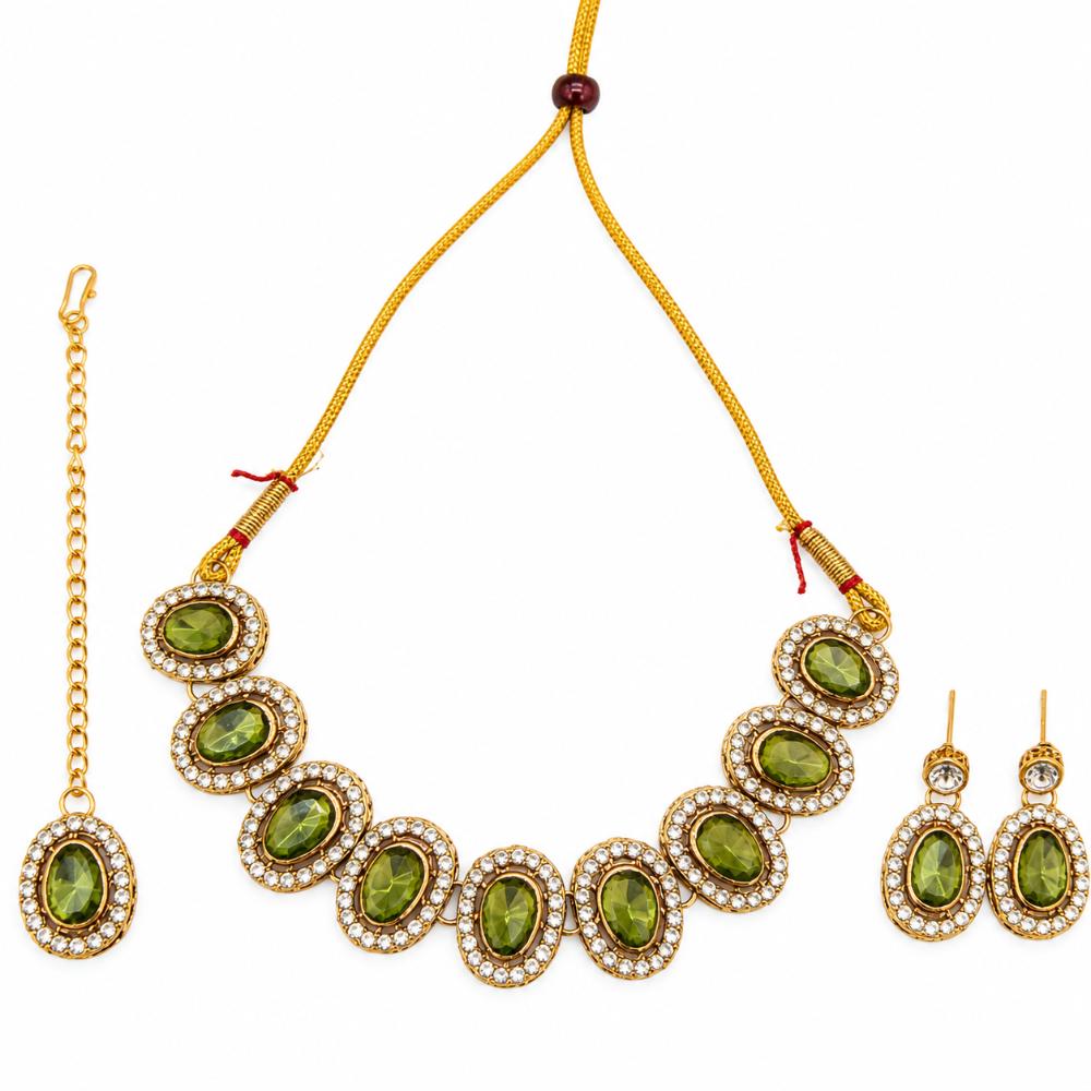 The99Jewel Designer Austrian Crystal Necklace Set with Matching Earrings for Special Occasions