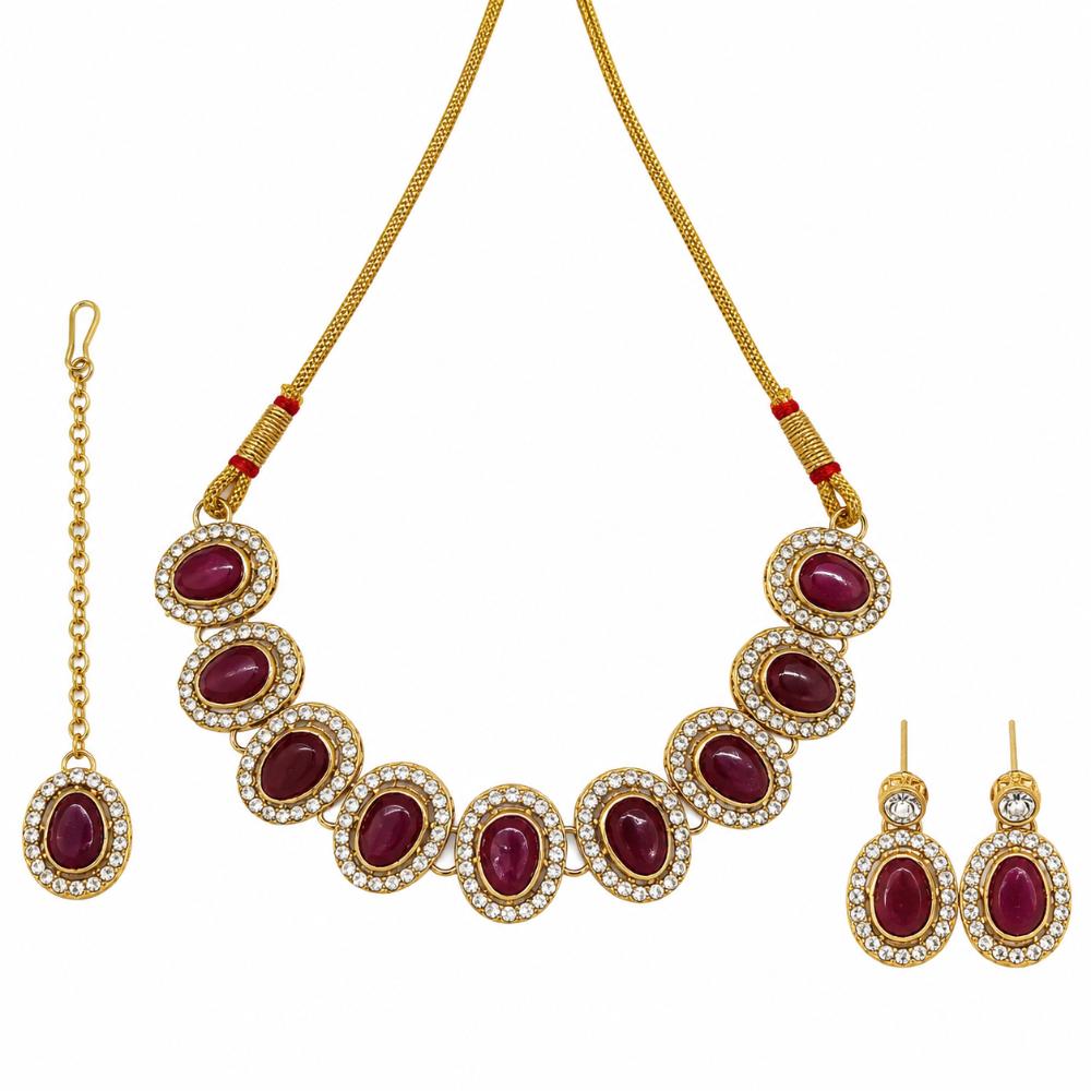 The99Jewel Designer Austrian Crystal Necklace Set with Matching Earrings for Special Occasions