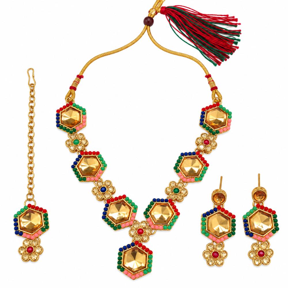 The99Jewel Designer Austrian Crystal Necklace Set with Matching Earrings for Special Occasions