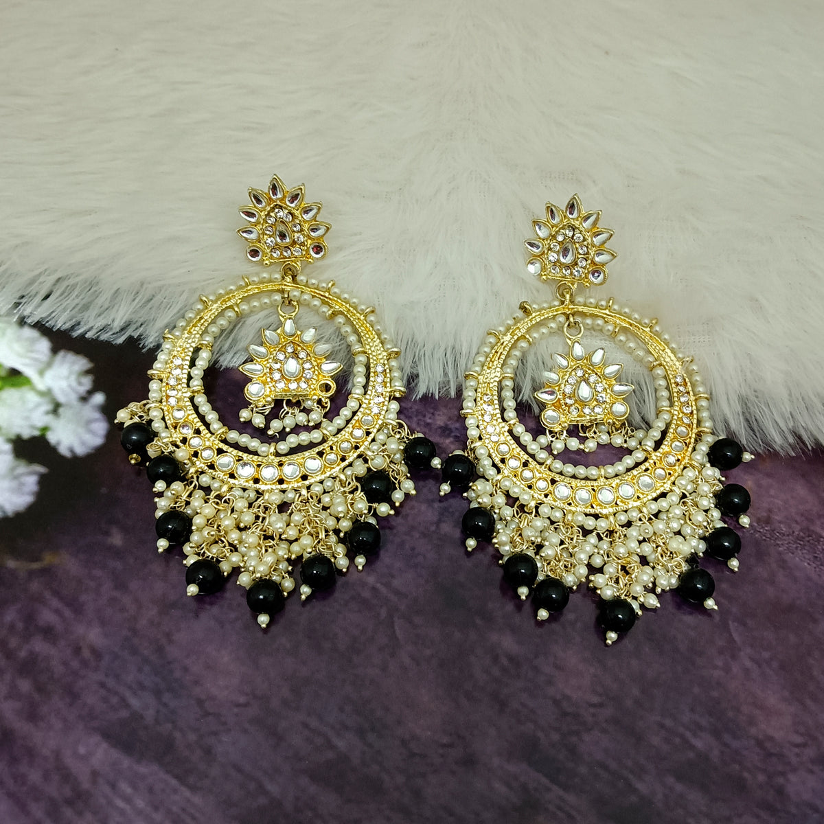 The99Jewel Traditional Dangler Earrings for Women | Elegant Ethnic Long Hanging Earrings for Wedding, Party and Festive Wear